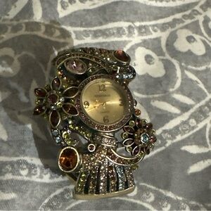 Heidi Daus Multicolor Jeweled Watch